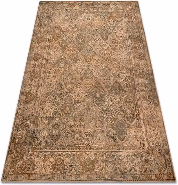 RugsX Omega Wool Rug in Beige, W: 300 cm, D: 200 cm