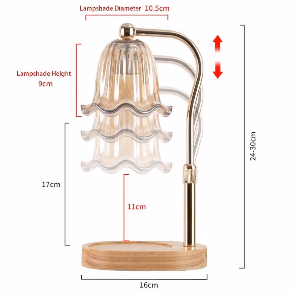 Kelvenix Dimmable Tabletop Candle Warmer Lamp with Timer in Gold/Brass – 2