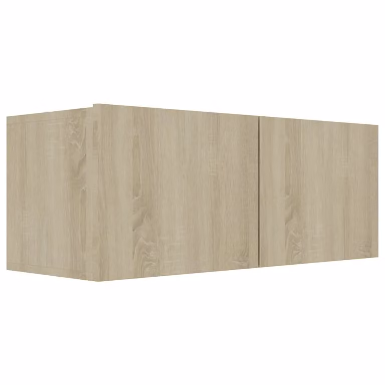 Berkfield Home 4 Piece Modern Sonoma Oak TV Cabinet Set in Brown