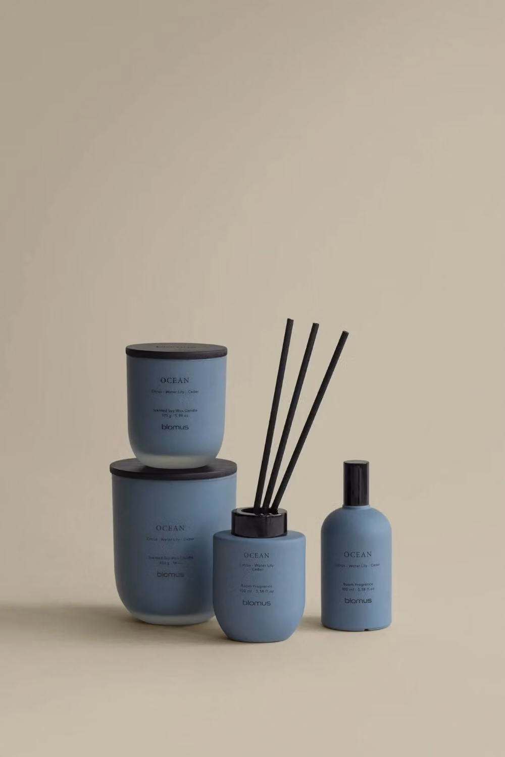 Blomus TUOKSU Ocean Scented Soy Wax Candle - Tradewinds - Light Blue – 3
