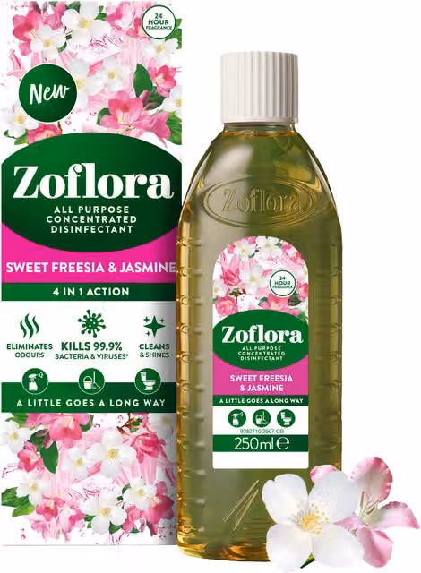 Zoflora All Purpose Concentrated Disinfectant in Sweet Freesia and Jasmine