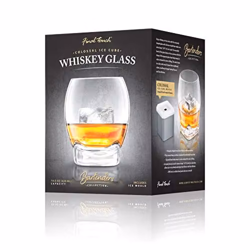 Final Touch Colossal Transparent Whisky Tumbler Glass Set – 2