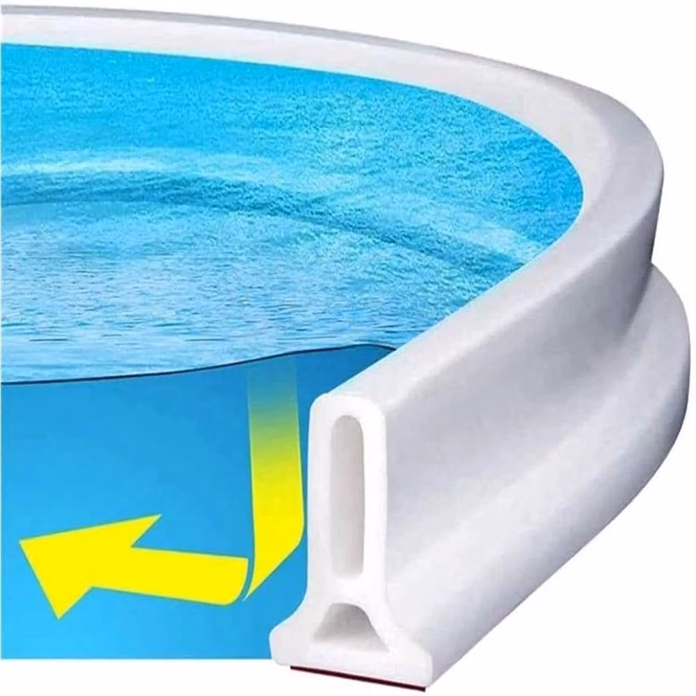 NESTLUNE White Wet Room Floor Barrier Shower Sealing Strip for Glass – 2