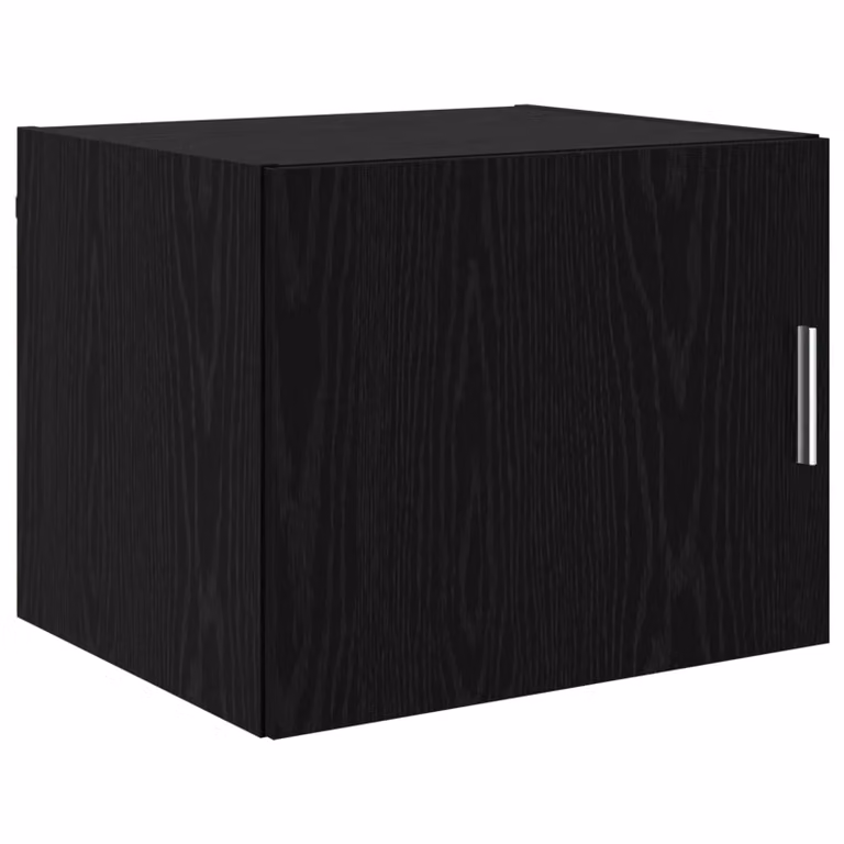 Berkfield Home Wall Mounted Cabinet in Black Oak, W: 50 cm, D: 42.5 cm, H: 40 cm