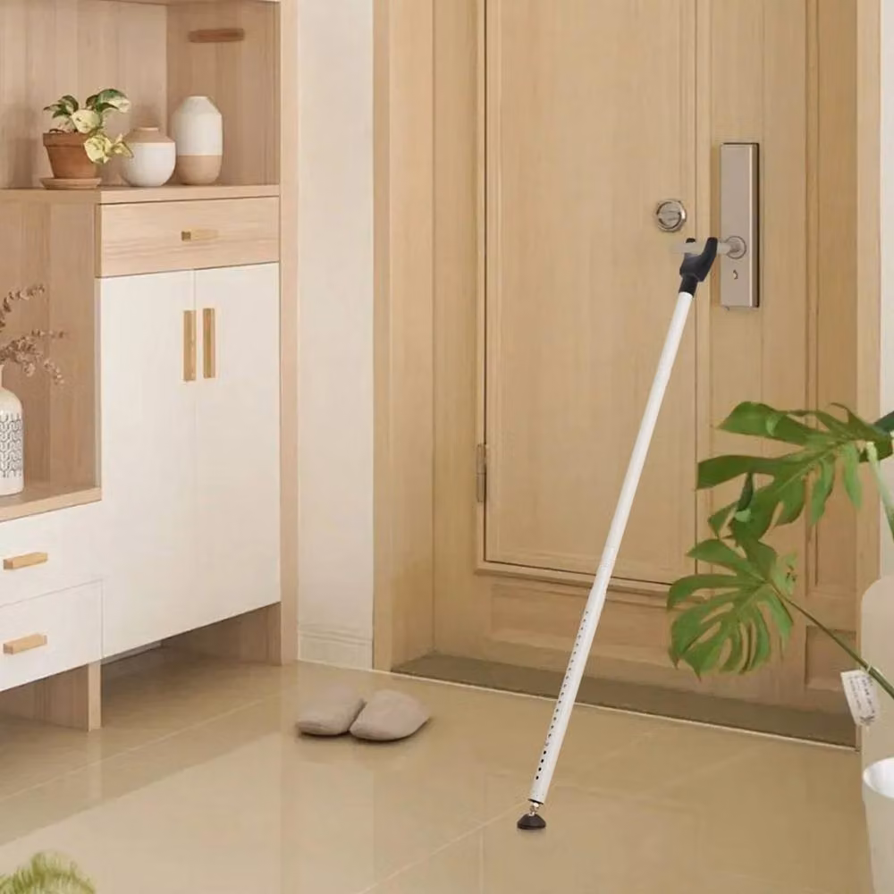 NESTLUNE Adjustable Heavy Duty Door Security Bar Stopper, White – 2