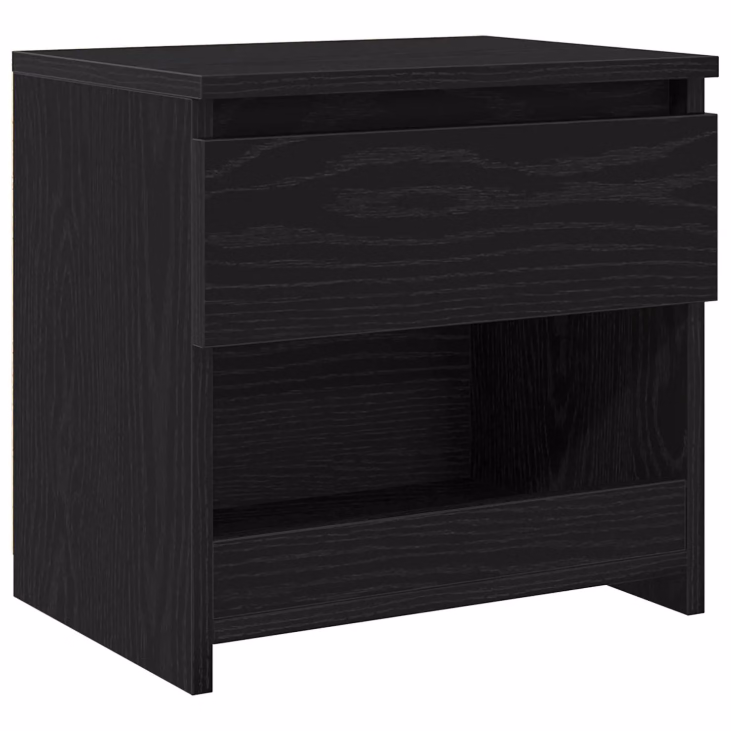 Berkfield Home Black Oak Nightstand in Black, W/D/H: 40 x 30 x 39 cm – 2