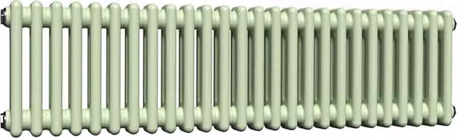 Lux Heat Horizontal Column Radiator in Mint Ice Cream Green, H 119 cm x W 30 cm