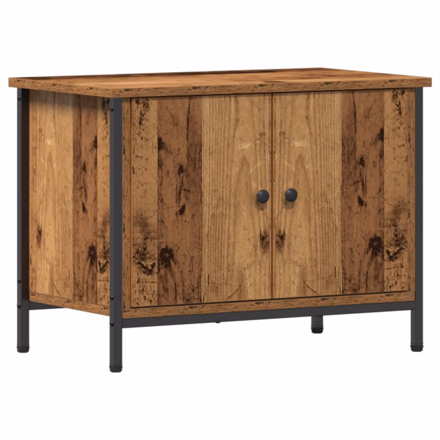 Berkfield Home Rustic Old Wood TV Stand in Brown, W/D/H: 60 x 35 x 45 cm – 2