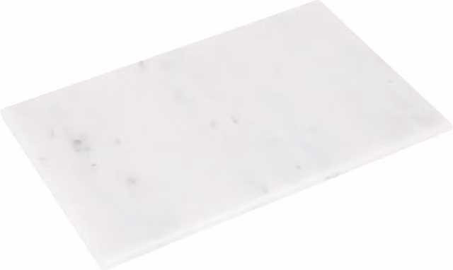 Argon Tableware White Rectangular Marble Chopping Board, W: 30 cm, D: 20 cm