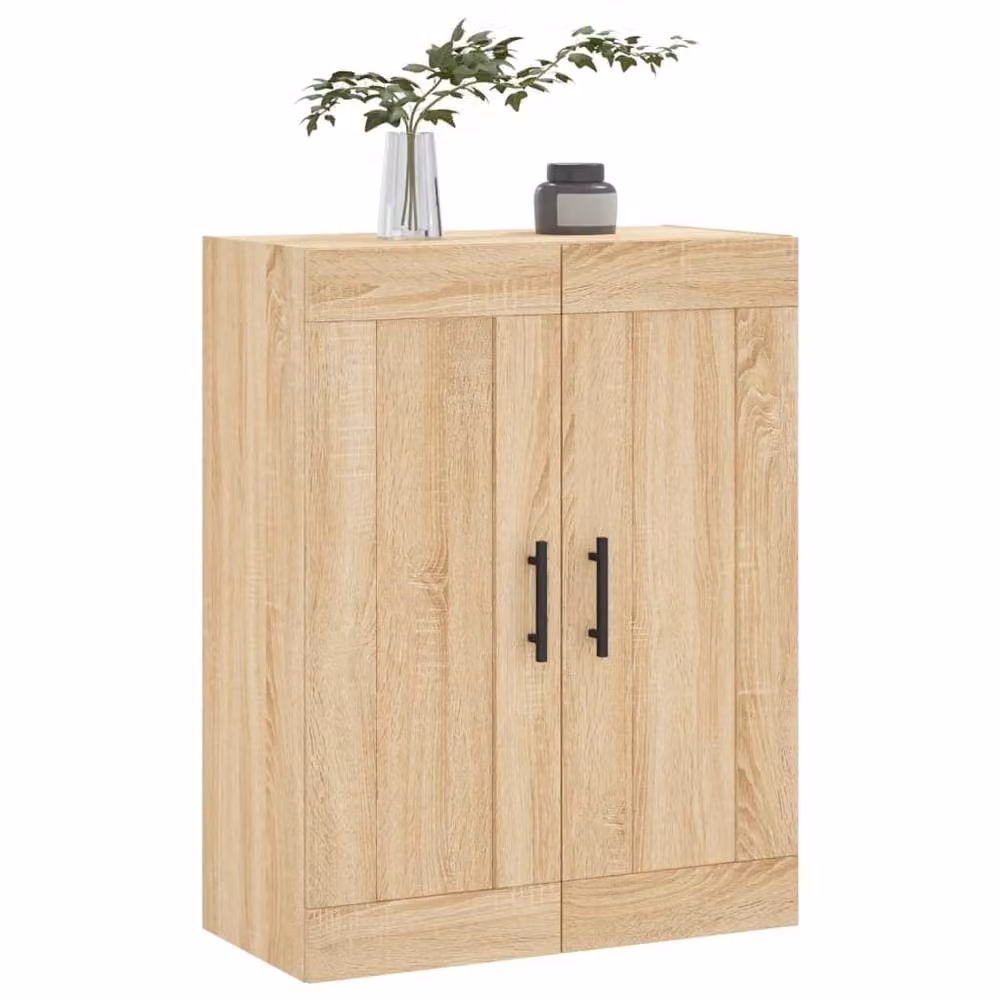 Berkfield Home Sonoma Oak Wall Mounted Cabinet in Brown, W: 69.5 cm, D: 34 cm, H: 90 cm – 2
