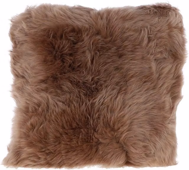 Fenland England Real Sheepskin Cushion in Brown