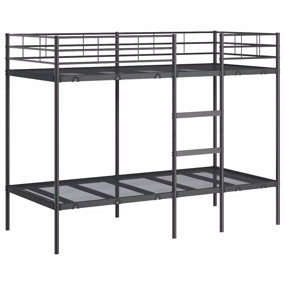 Berkfield Home Black Metal Bunk Bed for Children W/D/H: 90 x 200 cm – 2