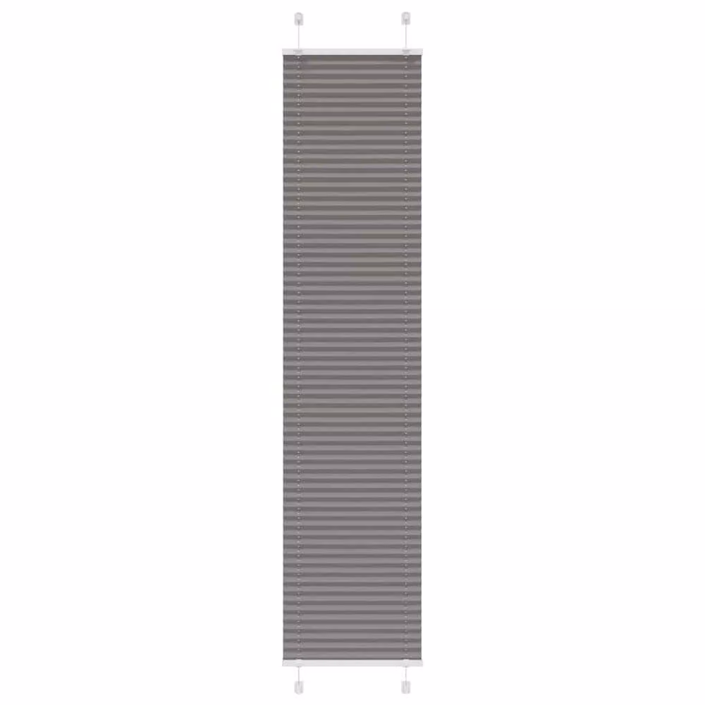 Berkfield Home Single Pleat Blind in Anthracite, W: 50 cm, H: 200 cm, Polyester Fabric – 2