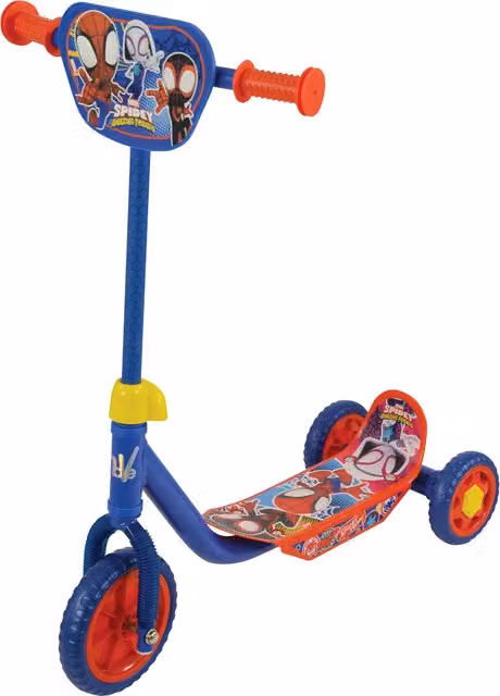 Spidey and His Amazing Friends Deluxe Kids Height Adjustable Tri Scooter - Blue