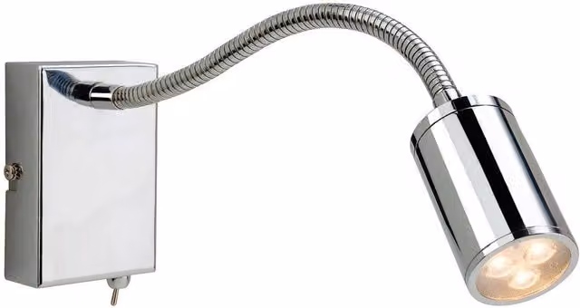 Firstlight Orion 3 Light LED Flexi Indoor Wall Spotlight in Chrome and Grey