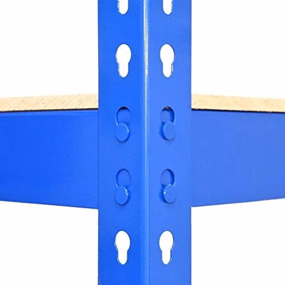 Monstershop Blue Q-Rax and Racking Storage Set with MDF Shelves, W/D/H: 120 x 50 x 180 cm and 90 x 50 x 180 cm – 6