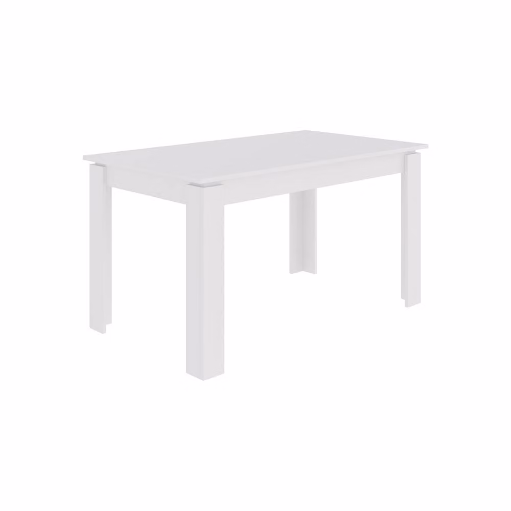 Decortie Tolmen Extendable Rectangular Dining Table, White, 120 cm – 2