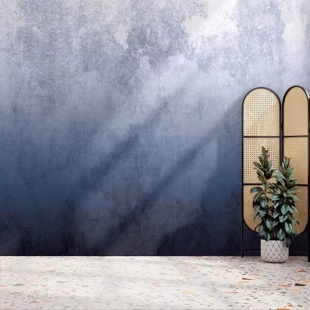 Superfresco Easy Ombre Navy Blue Abstract Mural W: 300 cm, H: 280 cm