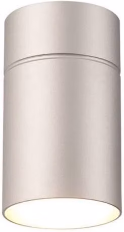 Netlighting Fusion Flush Small Silver Round Ceiling Light with E27 Socket, Diameter: 9.5 cm