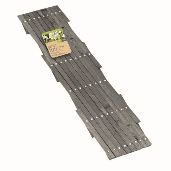 Marco Paul Grey and Beige Wooden Expandable Garden Plant Trellis, H 180 cm x W 90 cm – 2