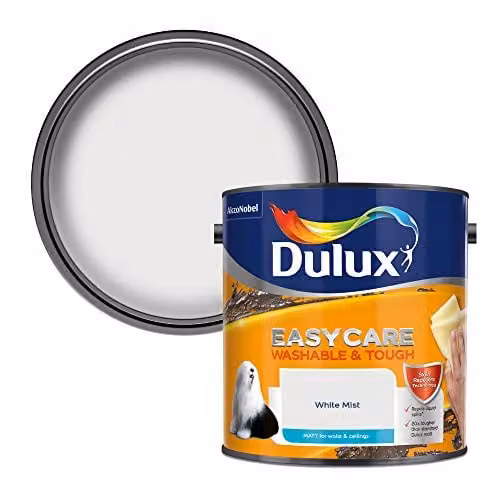 Dulux Easycare Matt Emulsion Paint, White, 2.5 l – 1