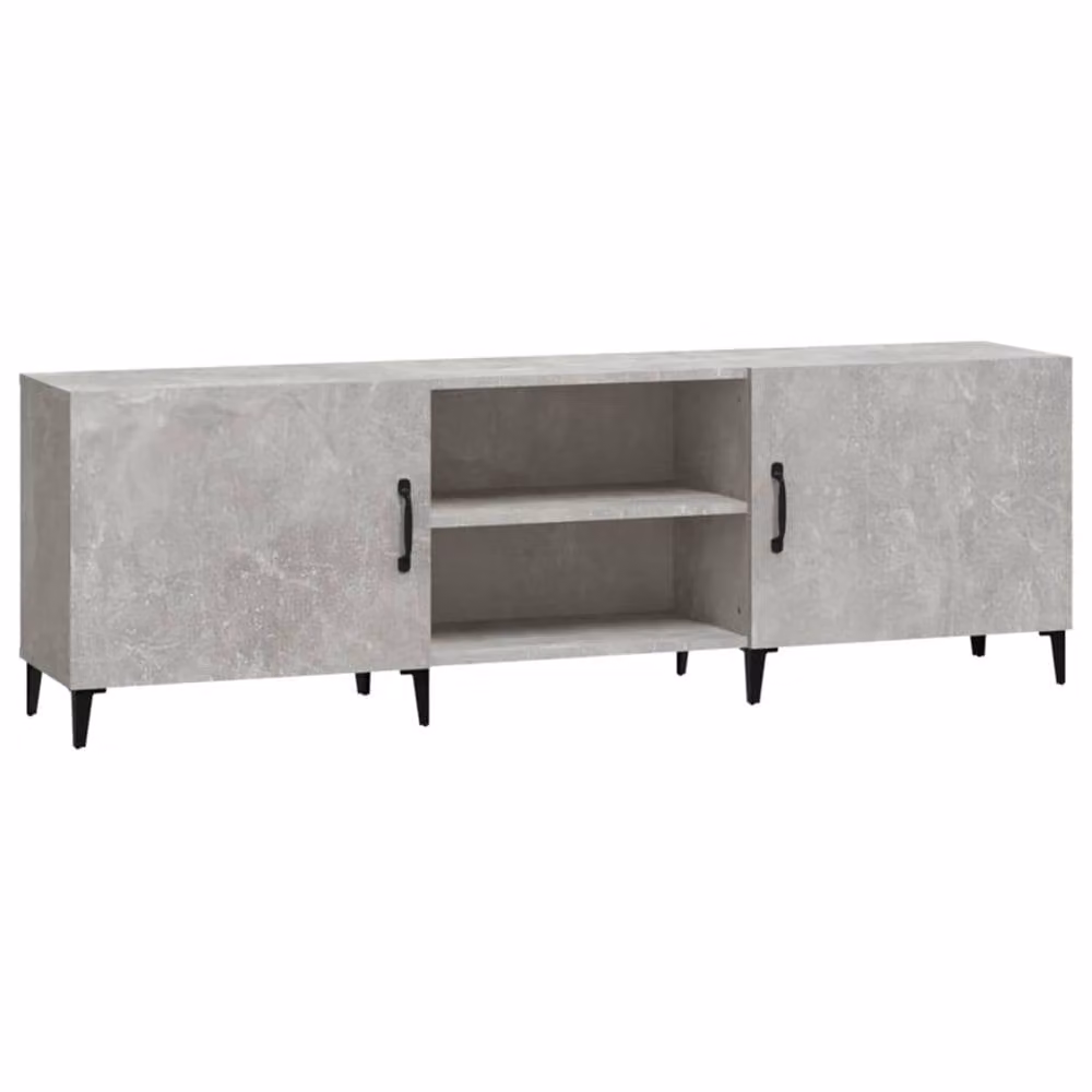 Berkfield Home Modern TV Cabinet in Concrete Grey, W/D/H: 150 x 30 x 50 cm – 2
