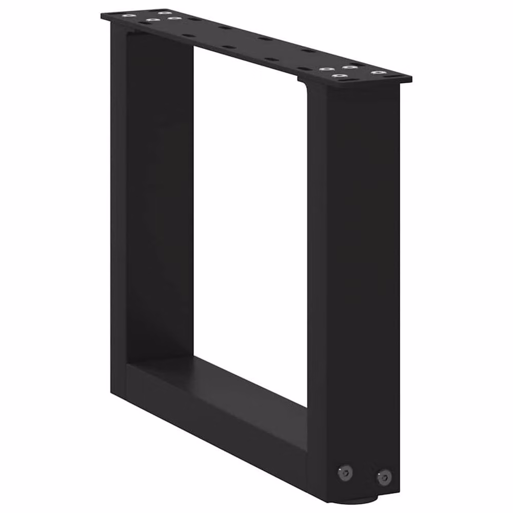 Berkfield Home U-Shaped Steel Coffee Table Legs, Black, 2 Pieces, W/D/H: 30 x 30 x 30 cm – 3