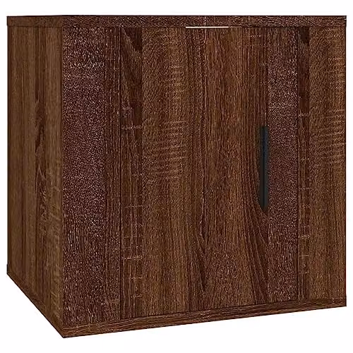 vidaXL Wall-Mounted TV Cabinet in Brown, W/D/H: 40 x 34.5 x 40 cm – 5