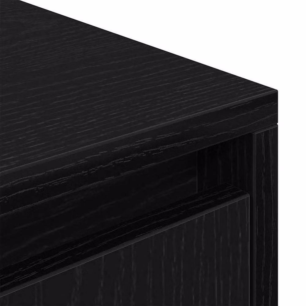 Berkfield Home Modern Black Oak TV Cabinet, W: 188.5 cm, D: 41 cm, H: 50 cm – 4