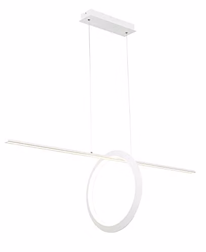 Netlighting Kitesurf Loop Under Linear Pendant LED 30W 3000K 2400lm White Aluminium, Silicone and Steel