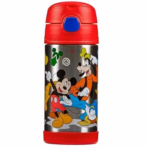 Thermos Disney Mickey & Friends FUNtainer Stainless Steel Kids Drinks Flask, Multicolour, 355ml – 6