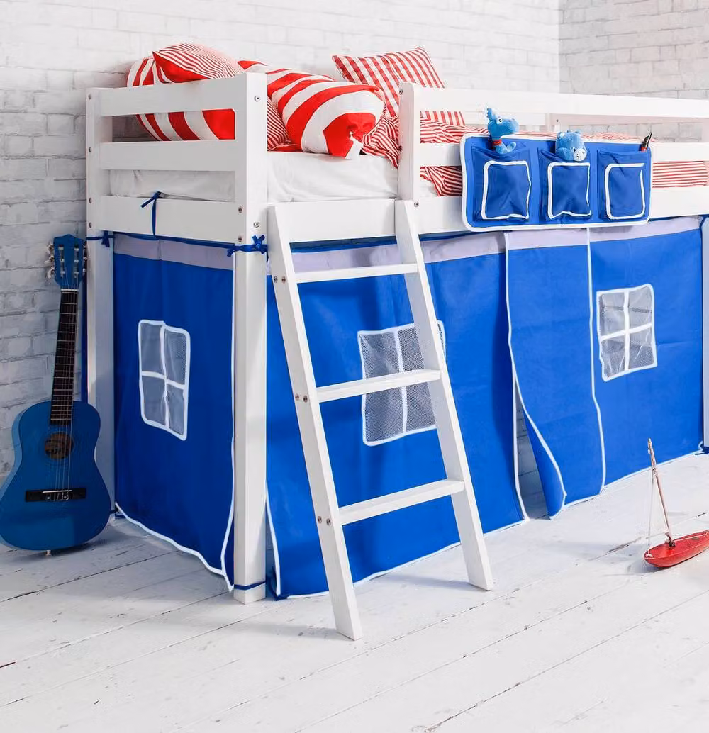 Nöa and Nani Ontario Cabin Bed Midsleeper Shorty with Blue Tent in White – 4