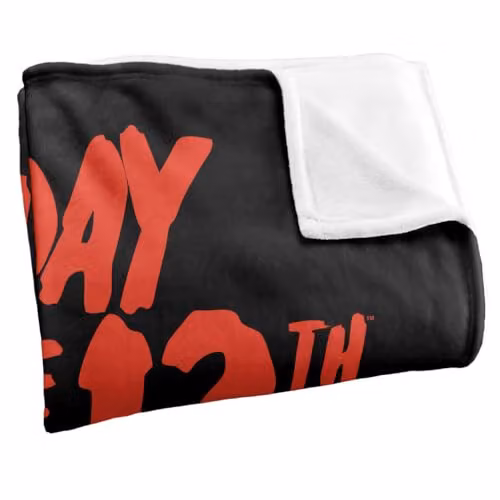 Warner Bros. Friday The 13th Logo Super Soft Fleece Throw Blanket, Multicolour – 2