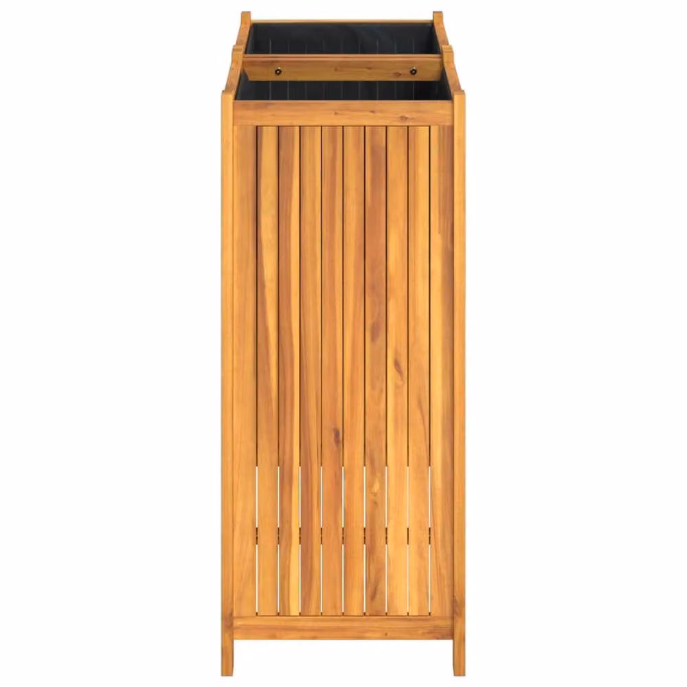 Berkfield Home Acacia Wood Garden Planter with Liner, Brown, W/D/H: 84 x 42 x 100 cm – 2