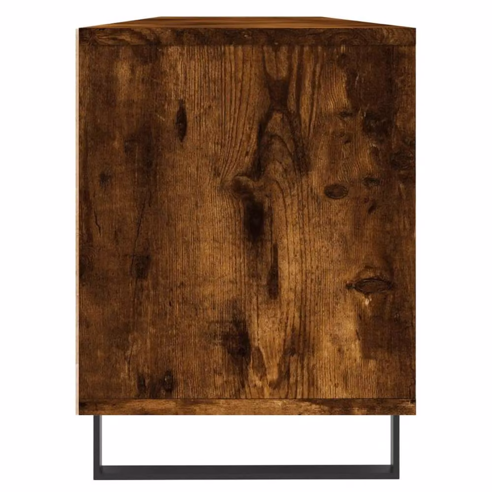 Berkfield Home Smoked Oak TV Cabinet in Brown, W/D/H: 150 x 30 x 44.5 cm – 4