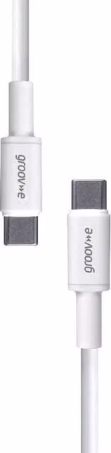 Groove USB-C to USB-C Charging Cable, White