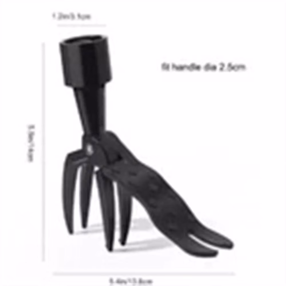 Nordara Manual Lever-Based Stand-Up Weeder Claw Tool in Black Aluminium, 100 g – 2