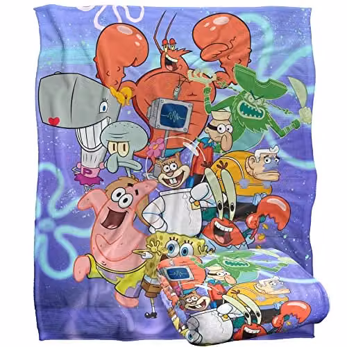 LOGOVISION White Super Soft Fleece Throw Blanket for Children, W/D/H: 152 x 127 cm