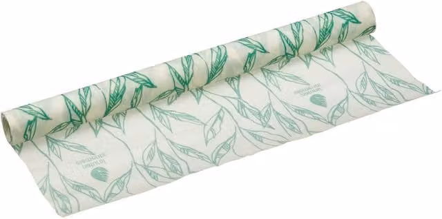 Natural Elements Reusable Vegan Food Wrap Roll, White Cotton Cling Film Alternative, 100 x 25 cm