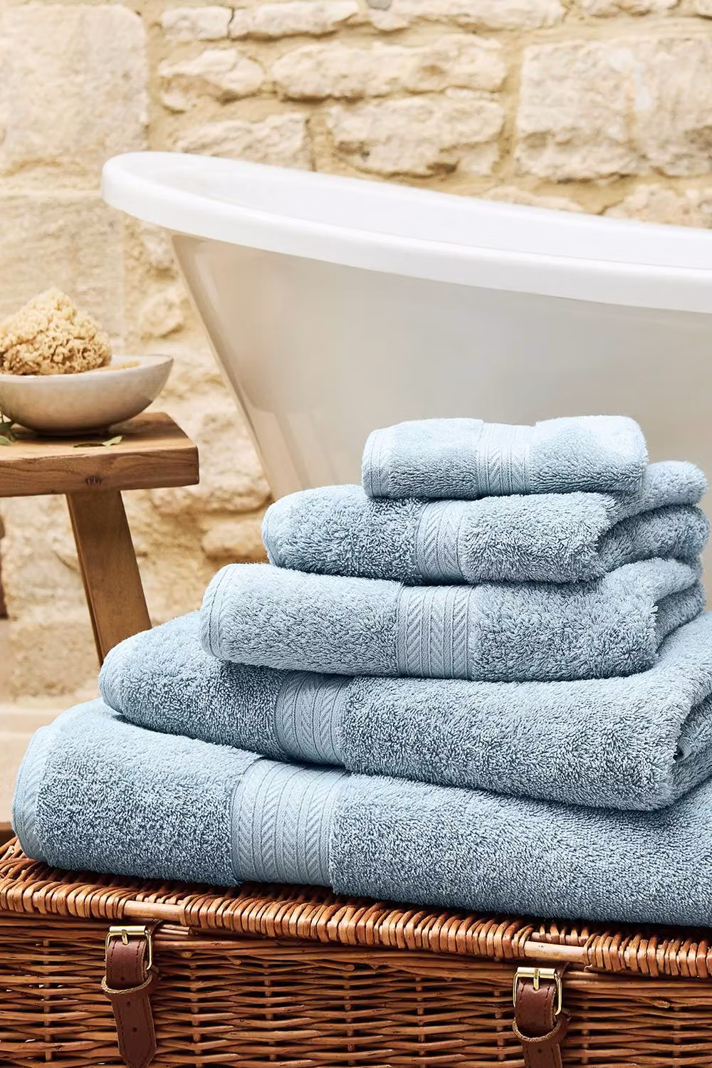 Christy Renaissance Luxury Egyptian Cotton Towel in Mid Blue, 675gsm – 4