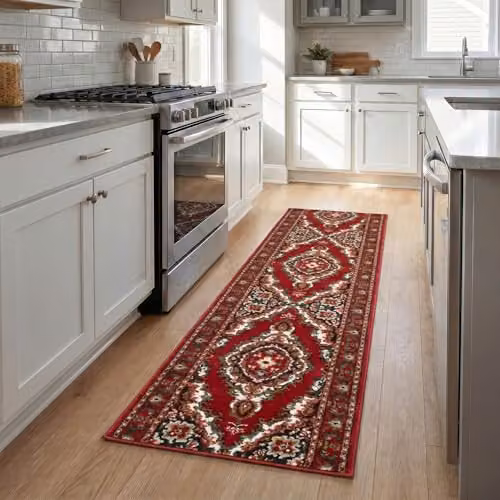 Bravich Texas Red Hallway Runner, W/L: 60 x 450 cm – 2