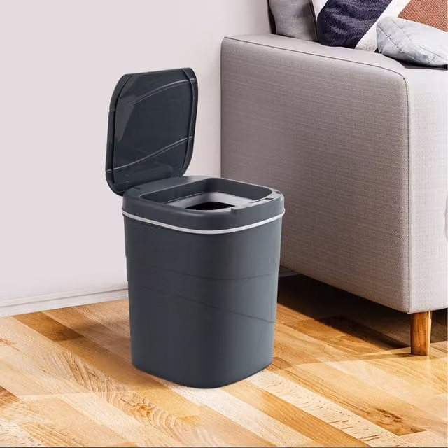 Lifeideas Smart Sensor Flip Top Bin in Grey and Blue