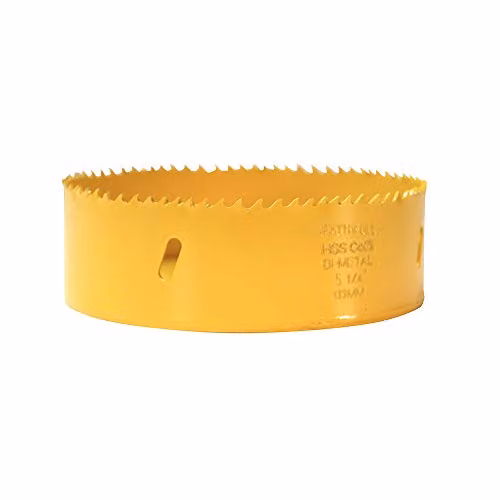 Faithfull Bimetal Cobalt Hole Saw, Yellow, 133 mm – 1