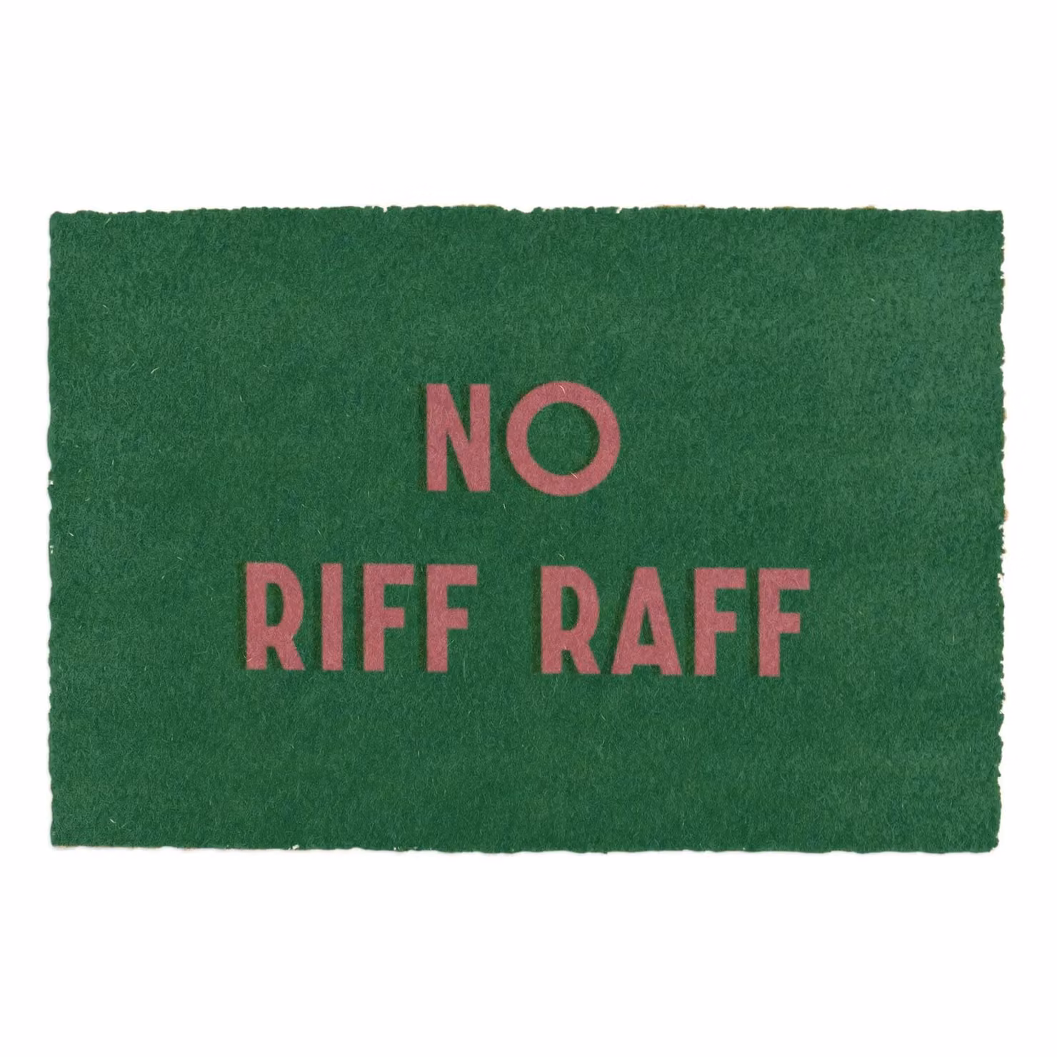 Artsy Mats No Riff Raff Doormat in Brown and Green, W: 90 cm, D: 60 cm – 2