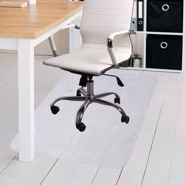 Marlow Transparent PVC Office Chair Desk Mat and Floor Protector