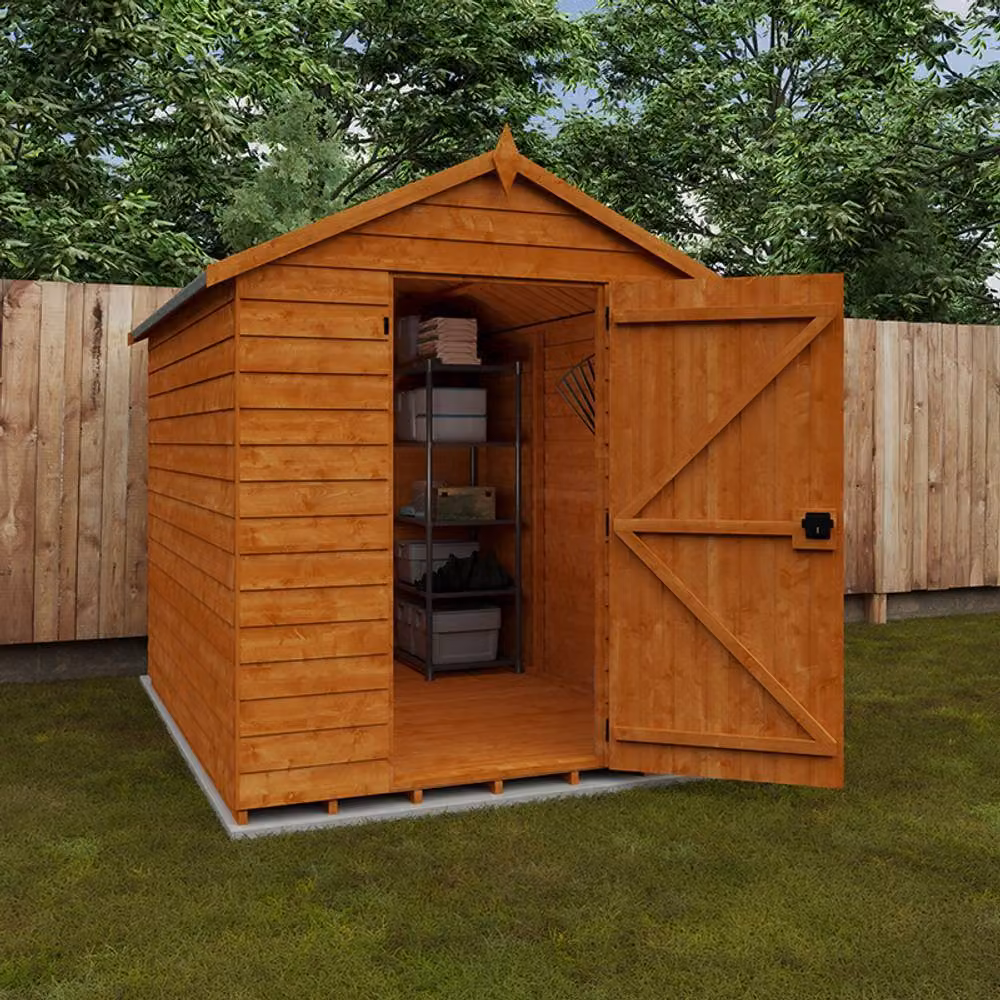 Buttercup Farm Value Apex 9mm Wooden Garden Shed in Orange – 2