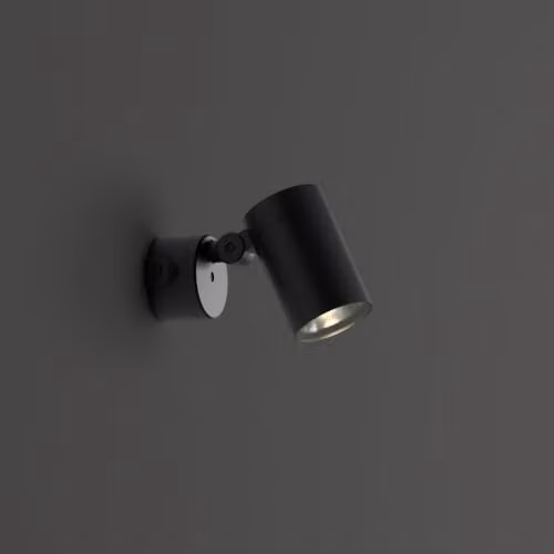 Netlighting OZone LED Single Spotlight Black 3000K IP66 Adjustable Wall Floodlight – 2