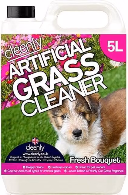 Cleenly Artificial Grass Cleaner for Dogs, Floral Scent, 5 l – 1