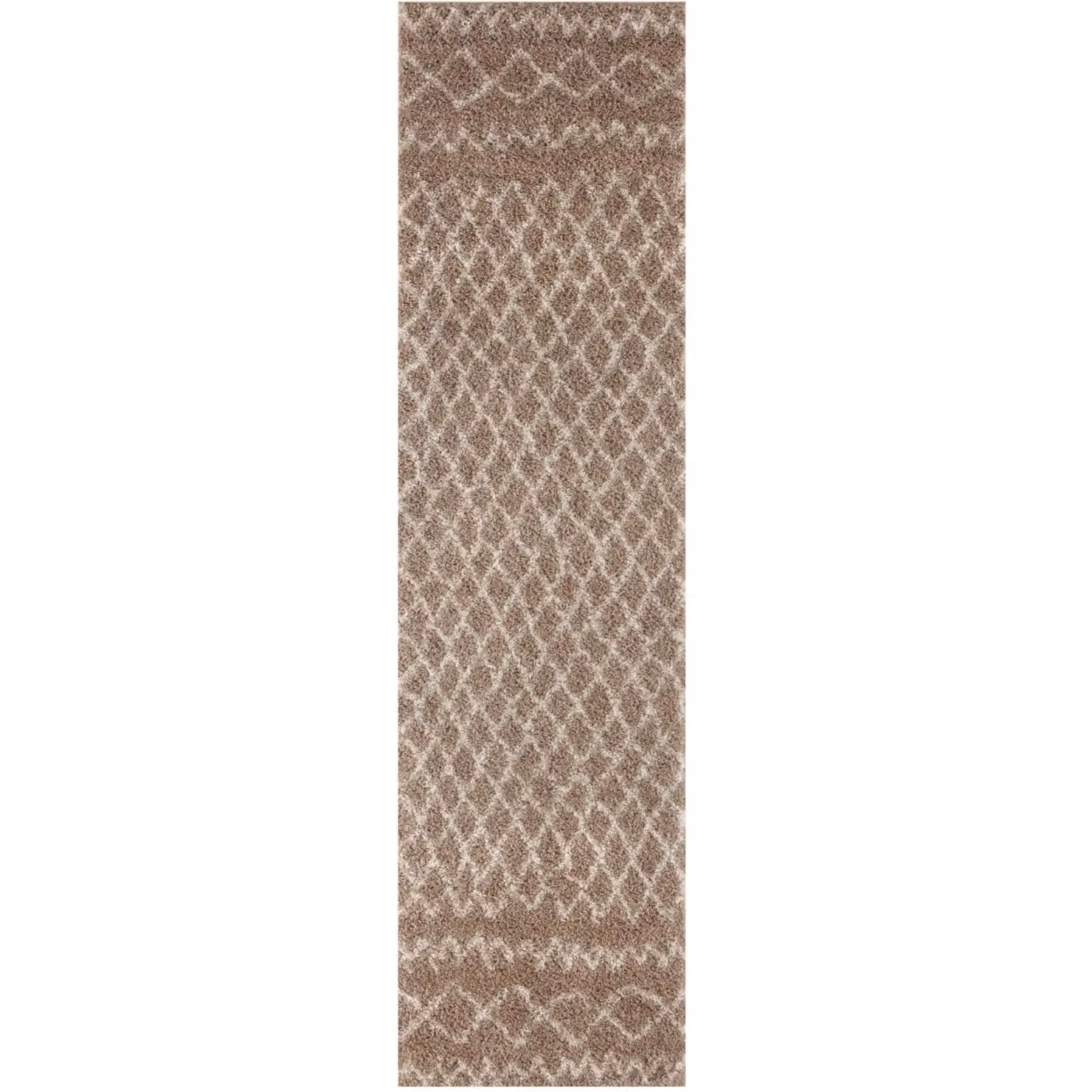 THE RUGS Soft Tangier Moroccan High Pile Shaggy Rug, Beige, W: 60 cm, L: 110 cm – 2