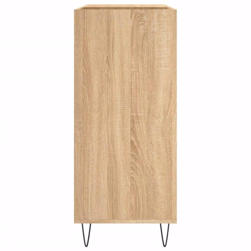 Berkfield Home Sonoma Oak Record Cabinet in Light Tan, W/D/H: 84.5 x 38 x 89 cm – 3